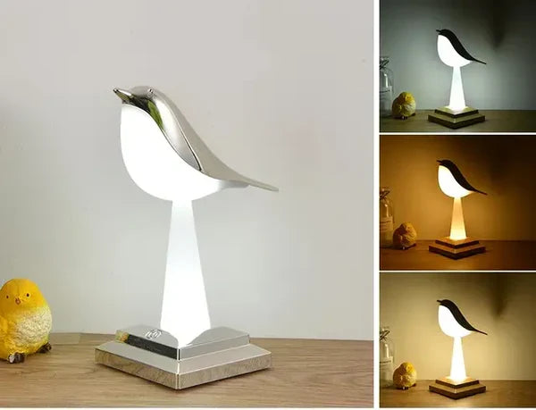Lampada da Tavolo Esclusiva a Forma di Uccello