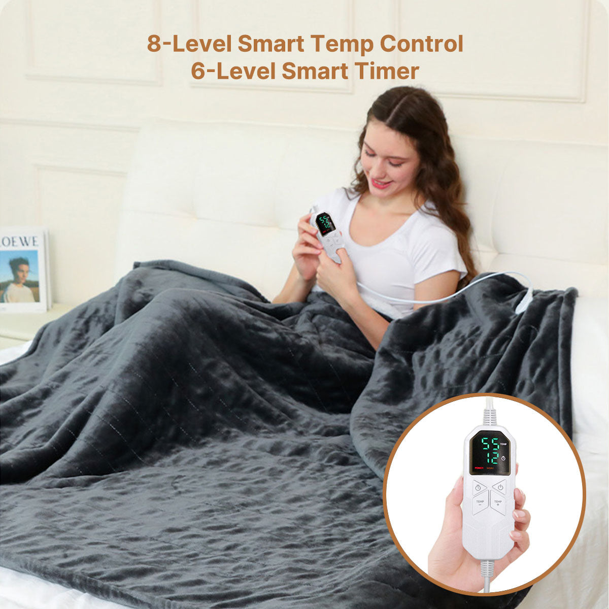 Coperte Elettriche – Morbida e Portatile Coperta Riscaldata per Viaggi