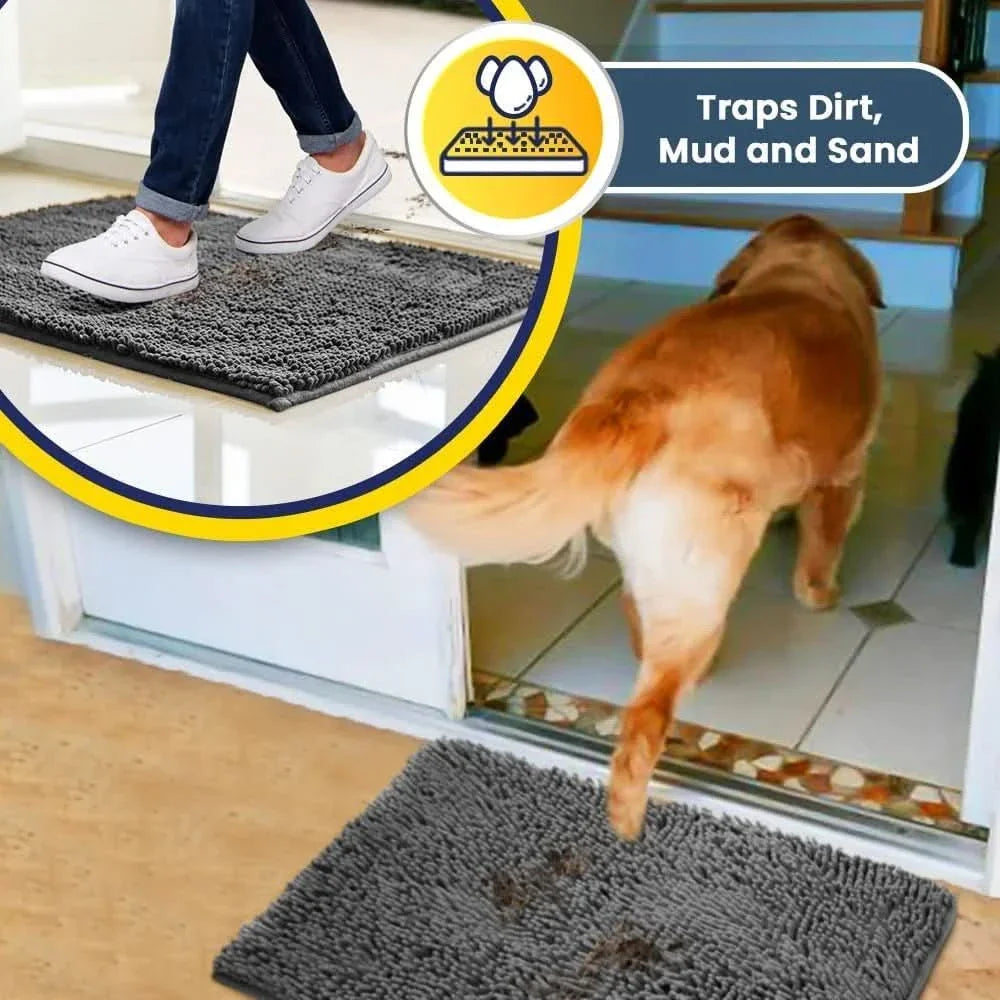 TAPPETINO DA BAGNO ULTRAMORBIDO – Tappetino da bagno in microfibra morbida con design antiscivolo