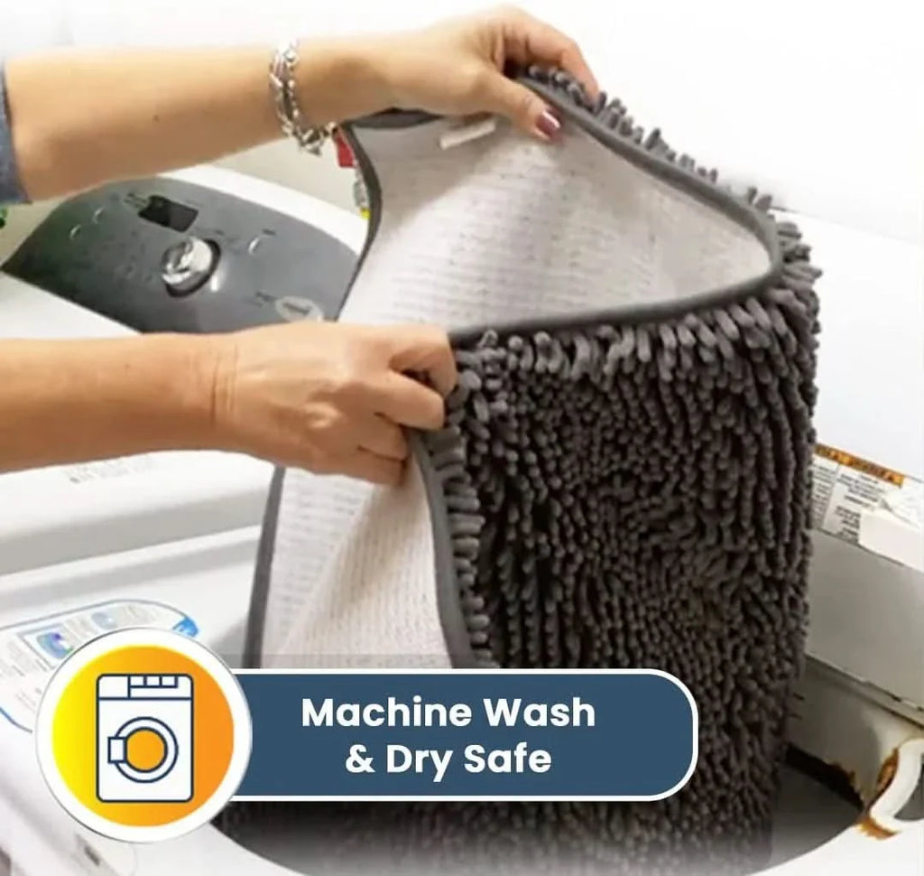 TAPPETINO DA BAGNO ULTRAMORBIDO – Tappetino da bagno in microfibra morbida con design antiscivolo