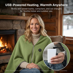 Sciarpa USB Riscaldata – Sciarpa Elettrica Portatile per Maggiore Calore
