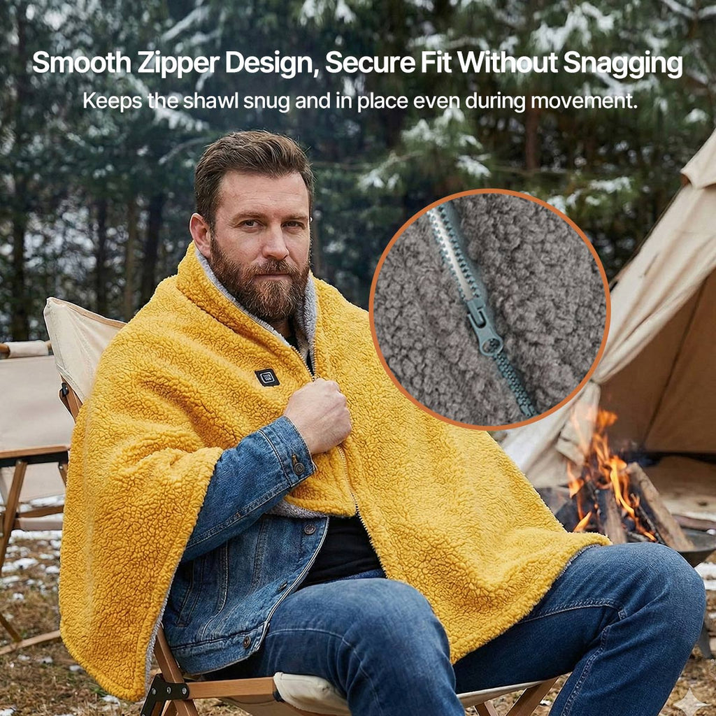 Coperta Riscaldata Portatile con Collegamento USB e 3 Impostazioni di Temperatura