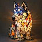 Lunaro - Lampada Notturna Artistica a LED con Razze di Cani per Decorazione d'Interni