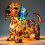 Lunaro - Lampada Notturna Artistica a LED con Razze di Cani per Decorazione d'Interni
