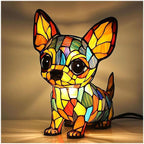 Lunaro - Lampada Notturna Artistica a LED con Razze di Cani per Decorazione d'Interni
