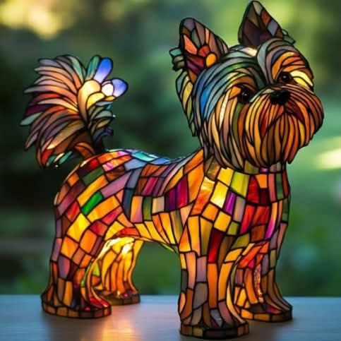 Lunaro - Lampada Notturna Artistica a LED con Razze di Cani per Decorazione d'Interni