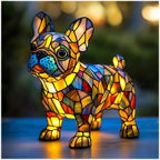 Lunaro - Lampada Notturna Artistica a LED con Razze di Cani per Decorazione d'Interni