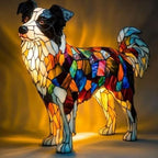 Lunaro - Lampada Notturna Artistica a LED con Razze di Cani per Decorazione d'Interni
