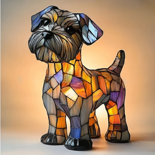 Lunaro - Lampada Notturna Artistica a LED con Razze di Cani per Decorazione d'Interni