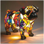 Lunaro - Lampada Notturna Artistica a LED con Razze di Cani per Decorazione d'Interni