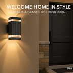 UPRAY – Lampade da Giardino Moderne Up & Down, Lampade da Esterno Impermeabili IP65