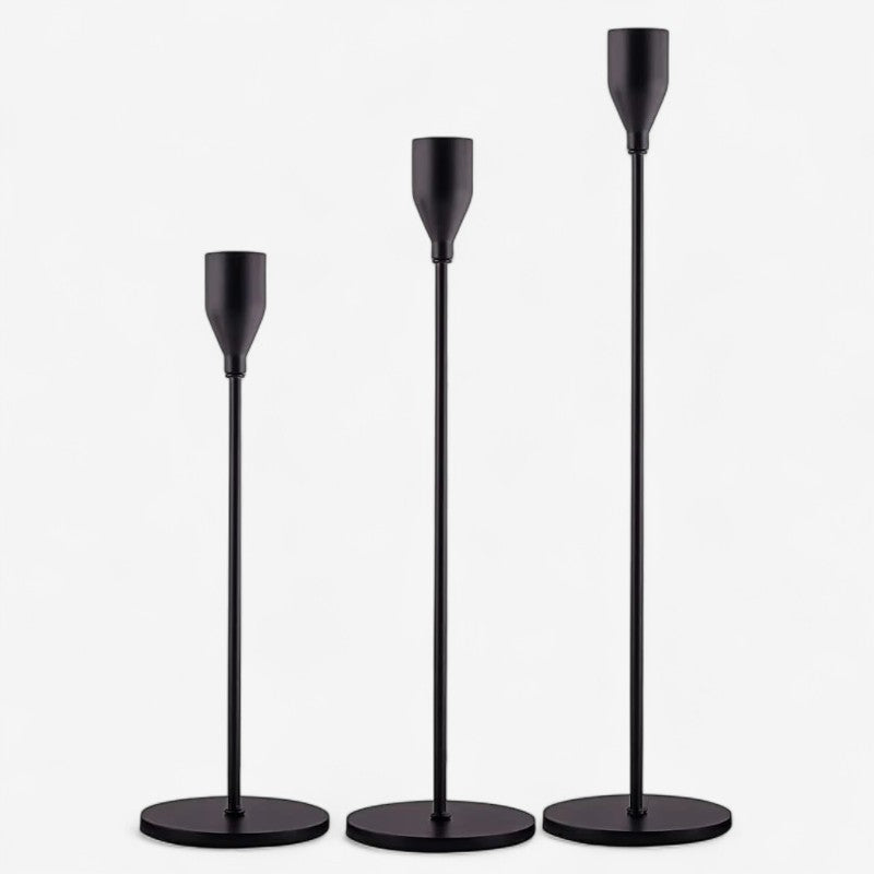 CandleMate - Set di 3 portacande per decorazione da tavolo