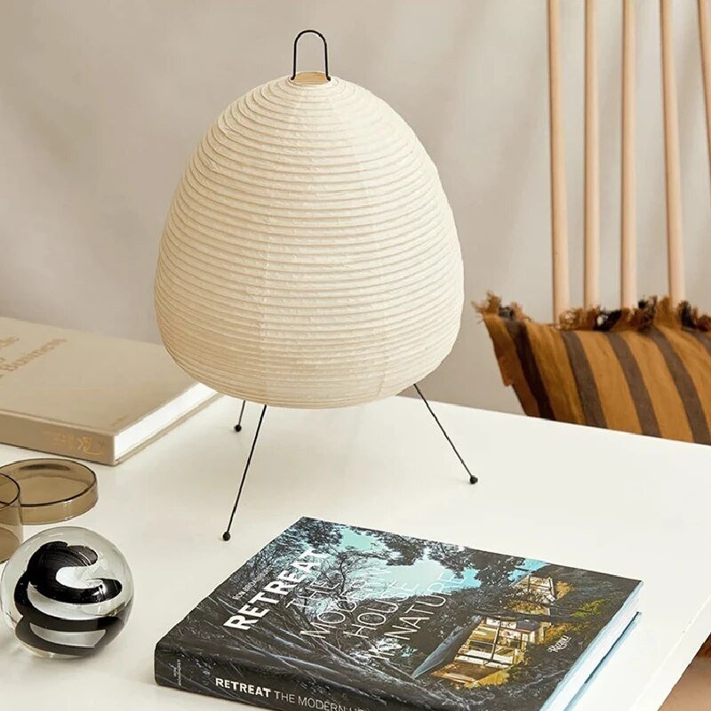 Lampada giapponese realizzata in carta di riso - Lampada in carta di riso