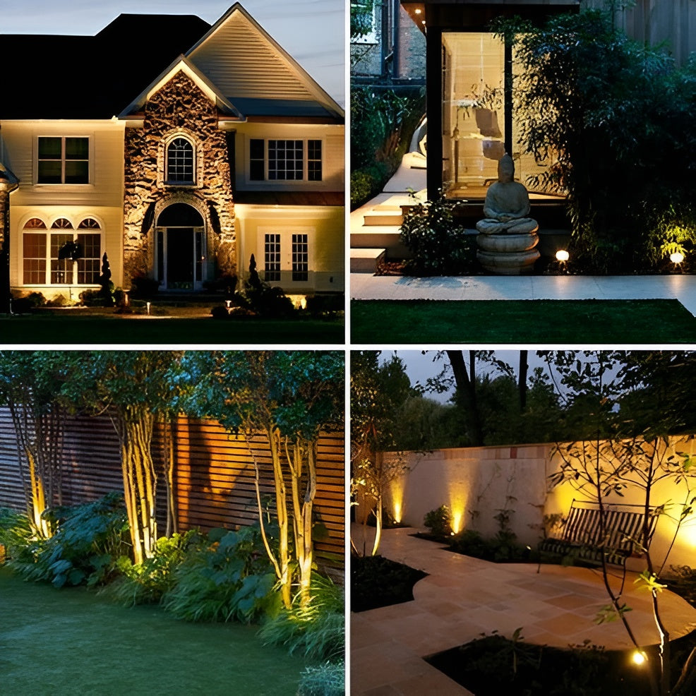 Lampada da Giardino Solare – Resistente alle Intemperie & Risparmiosa | Illuminazione LED per Esterni per Giardino & Terrazza