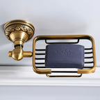 Cestino per Sapone in Alluminio Vintage Ottone Antico per Bagno