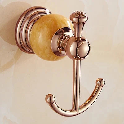 Mensola per Asciugamani in Ottone Vintage con Porta Sapone Accessorio da Bagno in Metallo