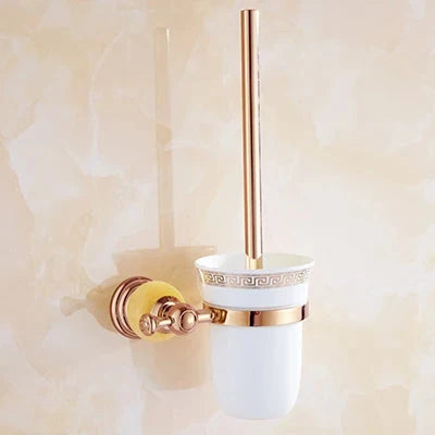 Mensola per Asciugamani in Ottone Vintage con Porta Sapone Accessorio da Bagno in Metallo