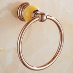 Mensola per Asciugamani in Ottone Vintage con Porta Sapone Accessorio da Bagno in Metallo