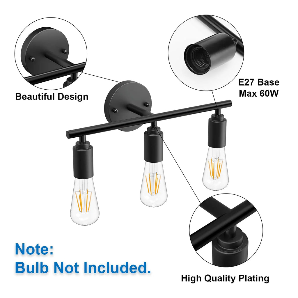 Lampada da Parete Vintage Specchio da Bagno Lampada Moderna Luce da Parete Interna