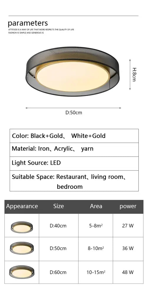 Ecco il nuovo titolo:

Lampade da soffitto Lampada da camera Design minimalista nordico Illuminazione