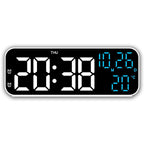 VOXSYNC – Orologio Digitale LED con Controllo Vocale e Display della Temperatura