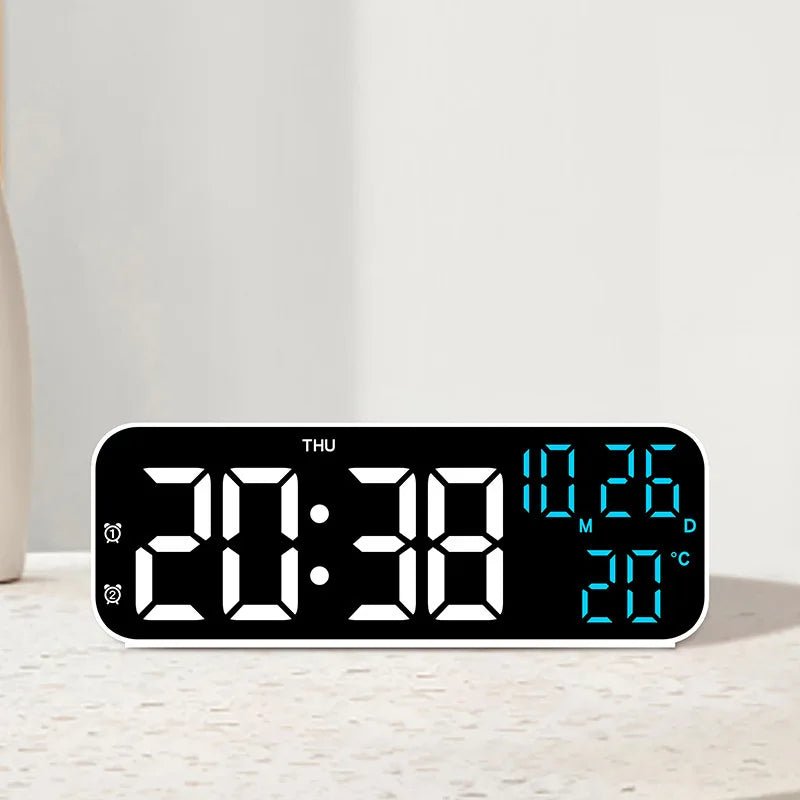 VOXSYNC – Orologio Digitale LED con Controllo Vocale e Display della Temperatura