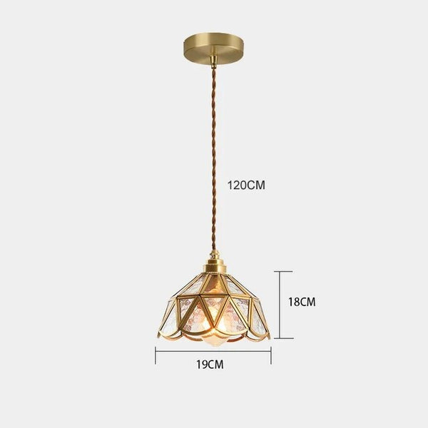 Lampada a Sospensione in Vetro Colorato Classica