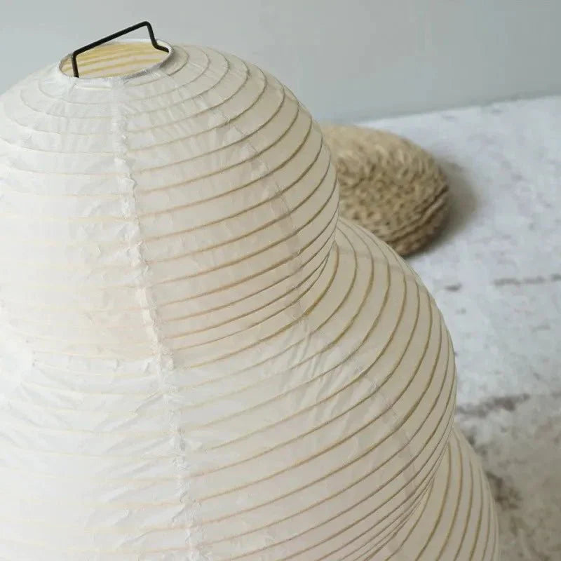 SabiGlow - Lampada da terra artistica in carta di riso Wabi Sabi con stativo regolabile