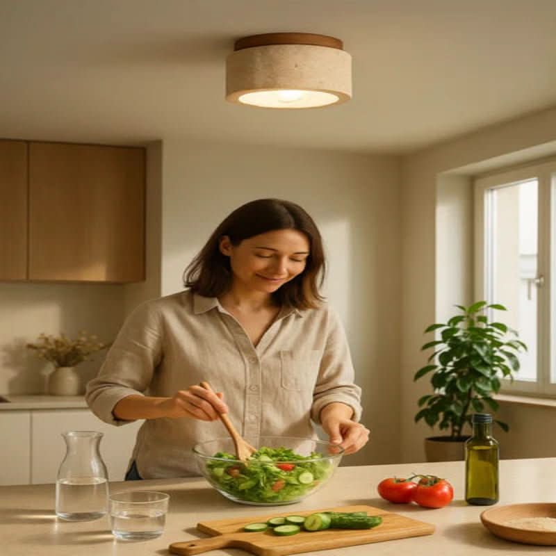 WABILIGHT – Lampada LED in Legno per un'Ambiente Sereno