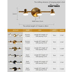 Lampade da Parete LED Rotabili Applique Vintage