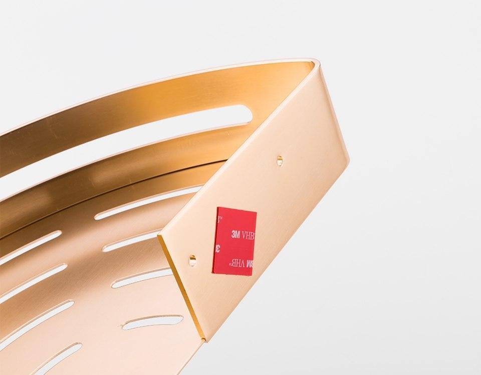 Mensola Angolare per Doccia da Montare a Parete Accessorio per Bagno