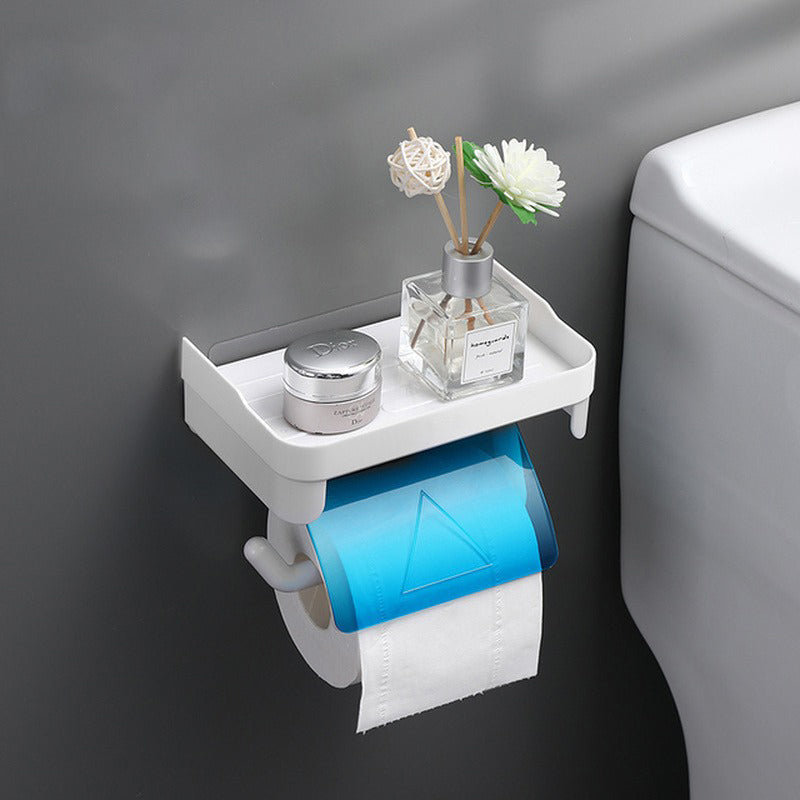 Supporto per carta igienica da parete, scaffale per bagno, accessorio