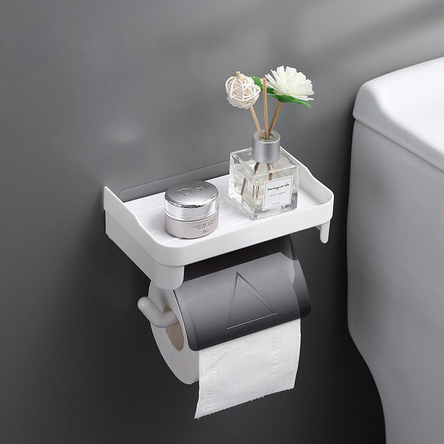 Supporto per carta igienica da parete, scaffale per bagno, accessorio