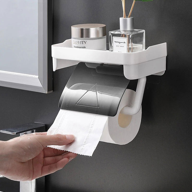 Supporto per carta igienica da parete, scaffale per bagno, accessorio