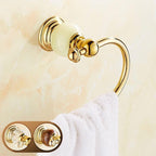 Supporto per Asciugamani Semicircolare da Parete Accessorio per Bagno