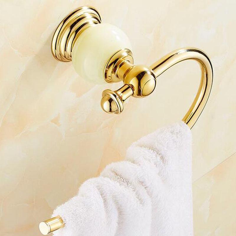 Supporto per Asciugamani Semicircolare da Parete Accessorio per Bagno