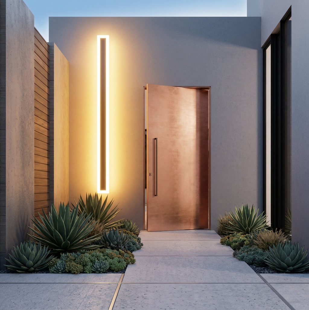 Lampada da Parete Esterno LED Moderna Impermeabile per Giardino Balcone Design Elegante