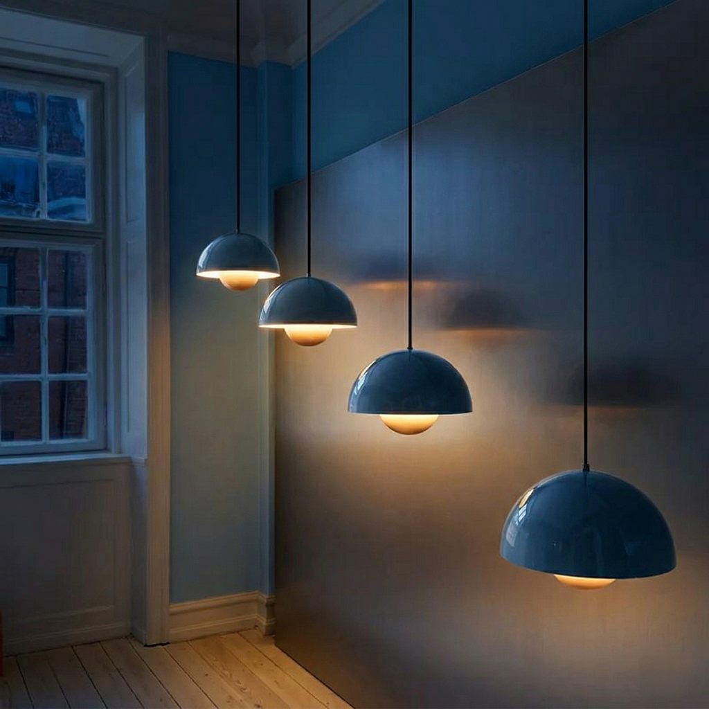 Lampada a Sospensione Design Nordico Elegante a Forma di Fiore