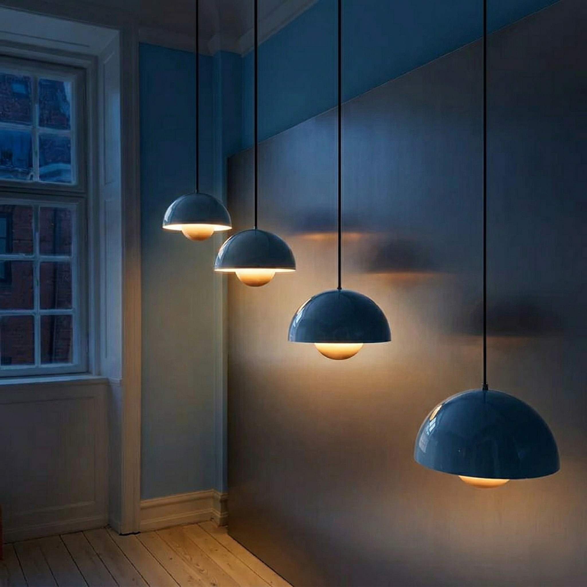 Lampada a Sospensione Design Nordico Elegante a Forma di Fiore