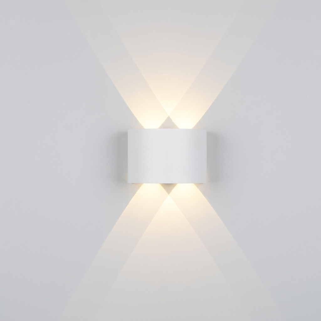 Applique LED da Esterno Impermeabile in Alluminio Design Moderno per Giardino e Ingresso