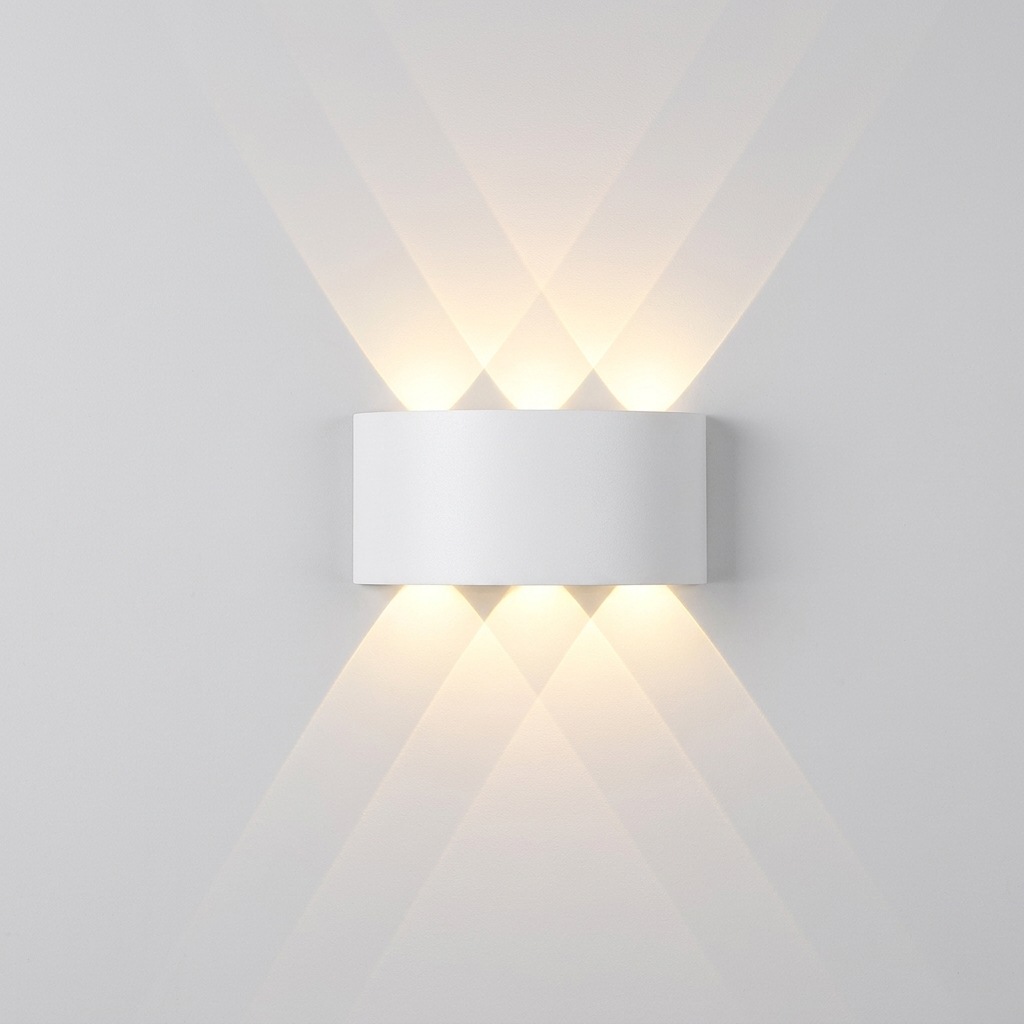 Applique LED da Esterno Impermeabile in Alluminio Design Moderno per Giardino e Ingresso