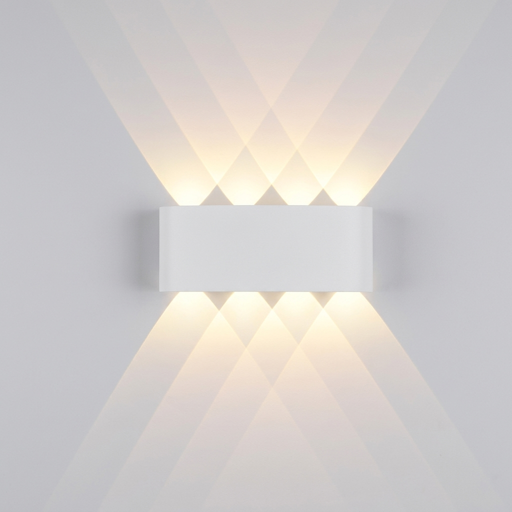 Applique LED da Esterno Impermeabile in Alluminio Design Moderno per Giardino e Ingresso