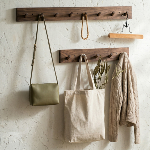 Appendiabiti da Parete Moderno Design Elegante con Ganci per Ingresso