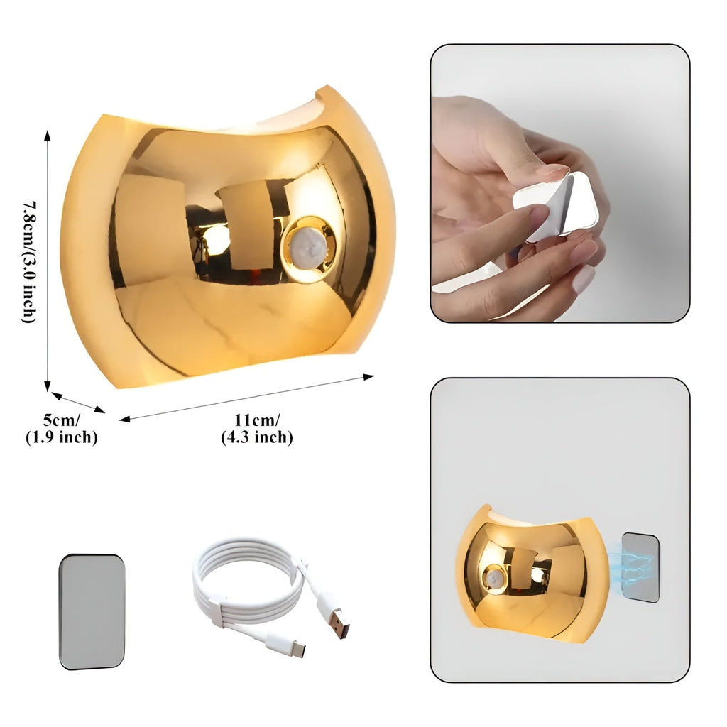 Applique con sensore di movimento – Luce LED duale sopra e sotto | Magnetica e portatile