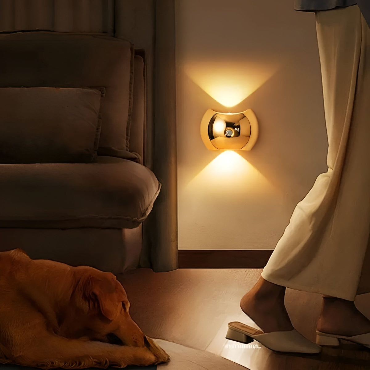 Applique con sensore di movimento – Luce LED duale sopra e sotto | Magnetica e portatile
