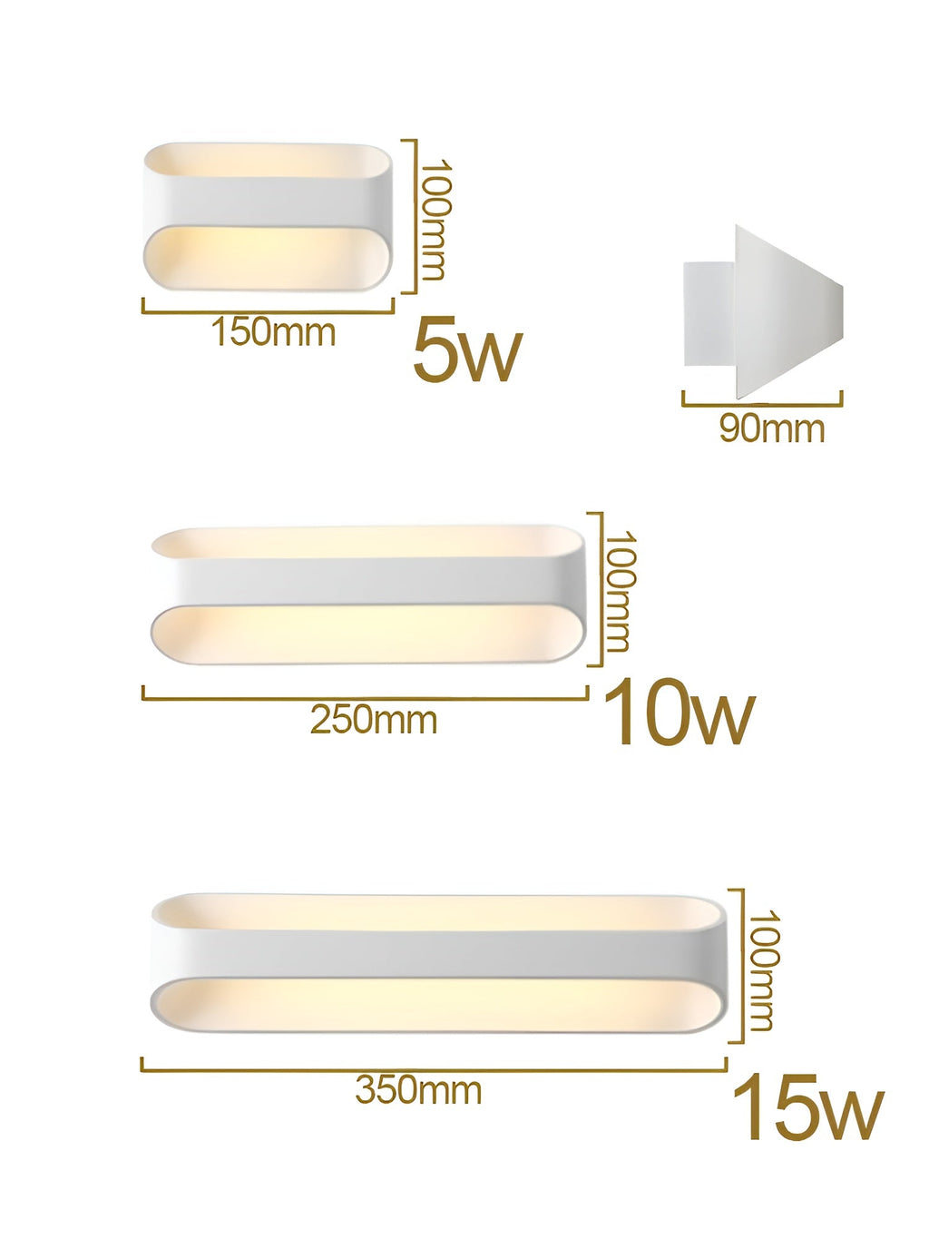Applique con Luce Calda – Illuminazione LED Moderna | Ideale per Soggiorno e Camera da Letto