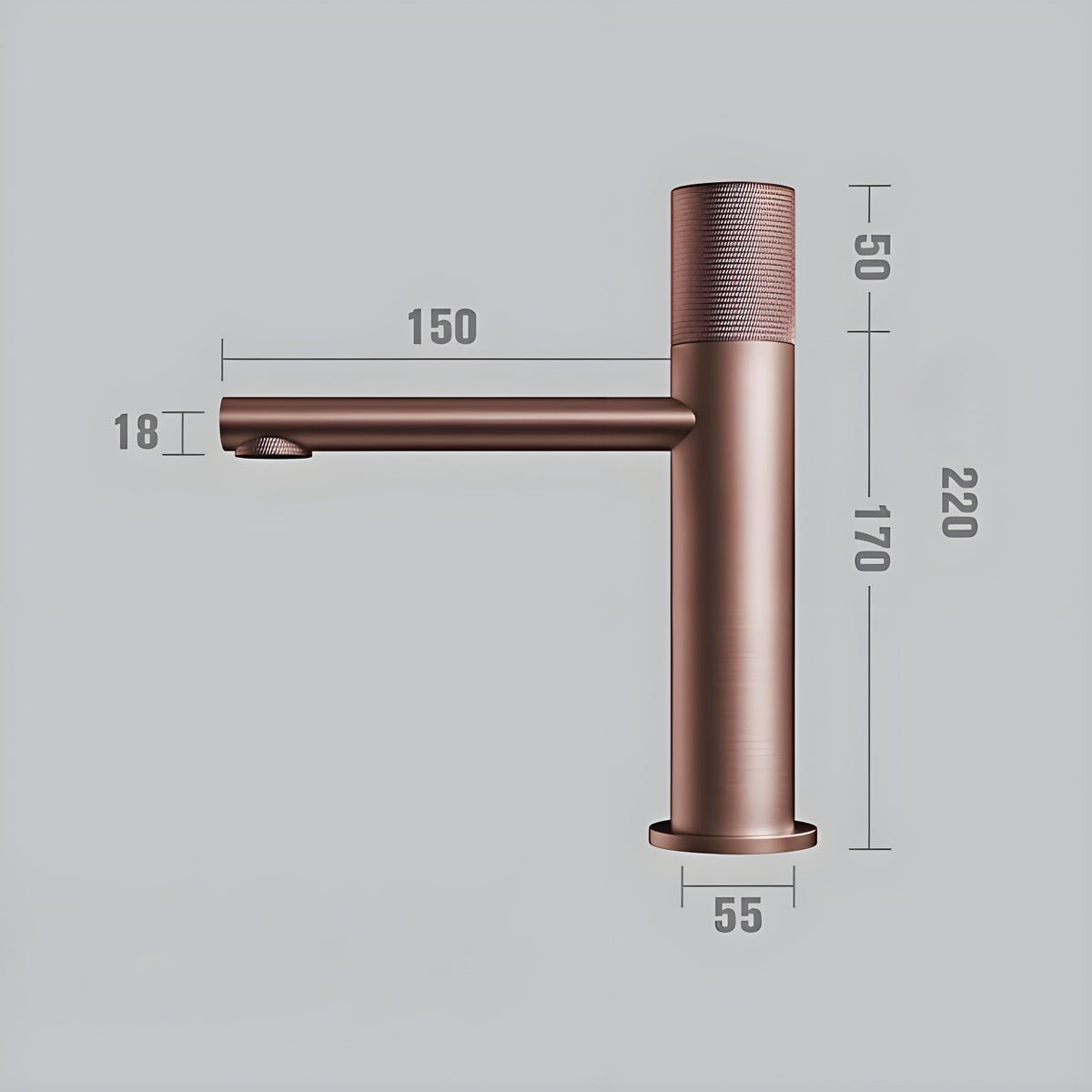 Rubinetto per Lavabo Rotondo – Miscelatore di Alta Qualità per Acqua Calda e Fredda | Ideale per Bagno e Lavabo