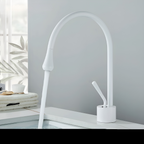Rubinetto da lavabo in finitura spazzolata – Rubinetto monocomando, miscelatore caldo-freddo, rubinetto in ottone per la zona giorno
