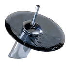 Rubinetto da lavabo con cascata – Elegante e moderno | Miscelatore monocomando in cromo per bagno