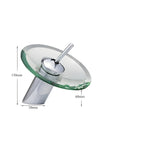 Rubinetto da lavabo con cascata – Elegante e moderno | Miscelatore monocomando in cromo per bagno